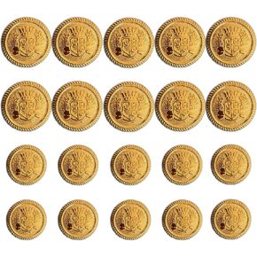 20 قطعة أزرار ذهبية للسترة، 15 مم 20 مم أزرار معدنية مجموعة أزرار السترة أزرار ذهبية لسترة الرجال والنساء أزرار بديلة ذهبية للخياطة والمعاطف الرياضية والبدلات والزي الرسمي والسترة in Kuwait