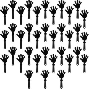 36 Pcs Black Hand Clappers 7.5 Inch Clappers Noisemakers Noise Makers Party Favors Plastic Party Clapper for Sporting Events Cheers Ball Dance Basketball Football Noisemakers （Black） in Kuwait