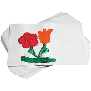 School Smart - 85375 Finger Paint Paper, 60 lb, 11 x 16 Inches, White, 500 Sheets in Kuwait