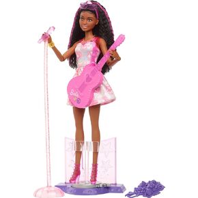 Barbie Careers Playset, 65th Anniversary Astronaut Set with Brunette Doll & 10 Accessories Including Rolling Rover & Space Helmet with Flipping Shield