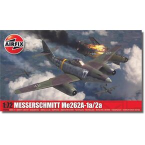 Airfix Messerschmitt Me262A-1A/2A 1:72 WWII German Military Aviation Plastic Model Kit A03090A