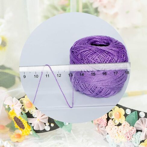 Soft 20 Colors Classic Crochet Thread 20 Pack Dark Violet Gradient in Kuwait