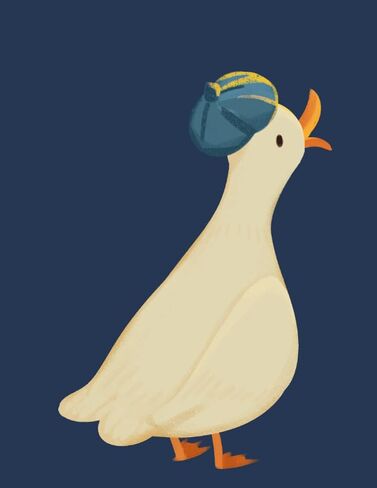 Sketchbook: Cute Duck Cover, Extra large (8.5 x 11) inches, 110 pages, Blank Unlined Paper for Sketching, Drawing, Writing, Journaling & Doodling (Extra large (8.5 x 11) inches, 110 pages) in Saudi Arabia