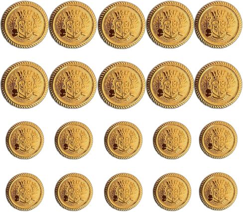 20 قطعة أزرار ذهبية للسترة، 15 مم 20 مم أزرار معدنية مجموعة أزرار السترة أزرار ذهبية لسترة الرجال والنساء أزرار بديلة ذهبية للخياطة والمعاطف الرياضية والبدلات والزي الرسمي والسترة in Kuwait