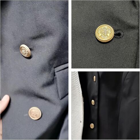 20 قطعة أزرار ذهبية للسترة، 15 مم 20 مم أزرار معدنية مجموعة أزرار السترة أزرار ذهبية لسترة الرجال والنساء أزرار بديلة ذهبية للخياطة والمعاطف الرياضية والبدلات والزي الرسمي والسترة in Kuwait