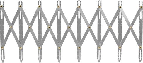 مقياس خياطة قابل للتوسيع من الالومنيوم، زر دليل المساحة، مقسم للمساحة، جهاز تباعد الازرار، اداة خياطة لثقوب الازرار، الستائر، الحرف اليدوية in Kuwait