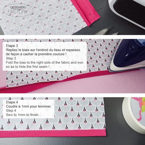 مجموعة مكونة من 5 قطع من القطن الشمعي من Designers-Factory - متوفرة بعدة ألوان - رباط خياطة عالي الجودة - 2 متر لكل لون - 100% قطن. (مجموعة م) in Kuwait