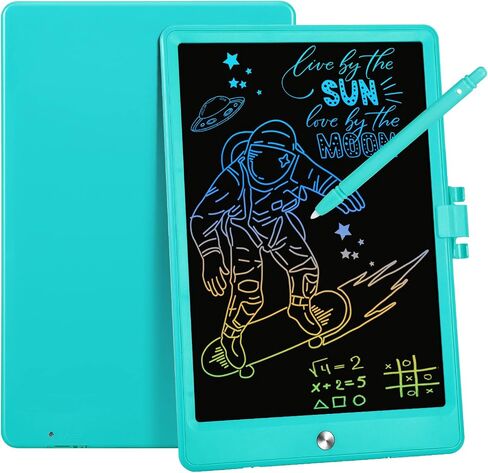 تابلت كتابة LCD من Euadalia للأطفال، لوحة رسم ملونة للأطفال الصغار مقاس 10.5 بوصة، لوحة رسم سحرية قابلة للمسح، هدية عيد ميلاد تعليمية، ألعاب تعليمية للأطفال من عمر 3 4 5 6 سنوات (برتقالي) in Kuwait