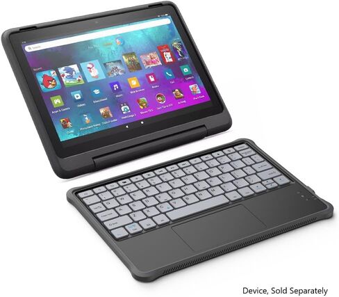 Made For Amazon Kids Bluetooth Keyboard, for 10" Fire Kids Pro and 10" Fire Kids Tablets | Black in Saudi Arabia