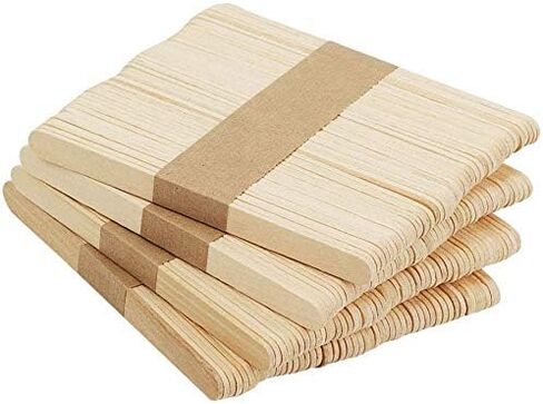 200 قطعة من العصي الحرفية، عصي المصاصة للحرف 3.7 بوصة، عصا آيس كريم، رائعة لصنع حلوى الآيس كريم وعلامات الحديقة. ناعم وخالٍ من الشظايا in Kuwait