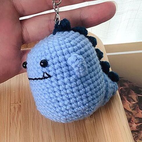 Sanviatime Crochet Kit for Beginners - Dinosaur and 2Pcs Penguins Animal Knitting Sets, Learn to Crochet Kits for Adults and Kids, Crochet Starter Kit with Step-by-Step Video Tutorials in Kuwait