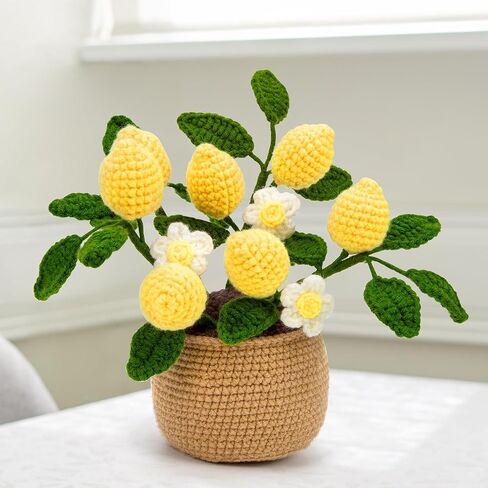 Karsspor Crochet Kit for Beginners - Lemon Crochet Set, Beginner Crochet Kit for Adults with Step-by-Step Instructions and Video Tutorials, Complete Crochet Starter Kit (Patent Product) in Kuwait