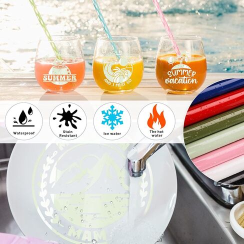 GIRAFVINYL 001 Vinyl Royal Blue Self-Adhesive Permanent Vinyl Roll 12" X 8ft Waterproof Matte Craft Vinyl for Cutting Machine,DIY Home,Car Decor,Create Signs, Labels,Tumbler (Matte Blue) in Kuwait