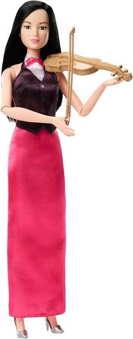 Barbie Careers Fashion Doll & Accessories, Pastry Chef Wearing Removable Baking Outfit with Hat & Cake Slice in Saudi Arabia
