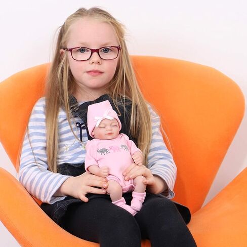 ENADOLL Reborn Baby Boy Doll واقعية سيليكون الفينيل 10 بوصة لينة الجسم نابض بالحياة دمية هدية مجموعة للأعمار 3+ (عيون مفتوحة الصبي الأزرق) in Kuwait