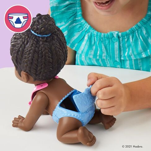 Baby Alive Lil Snacks Doll, Eats and Poops, Snack-Themed 8-Inch Baby Doll, Snack Box Mold, Toy for Kids Ages 3 and Up, Black Hair in Saudi Arabia