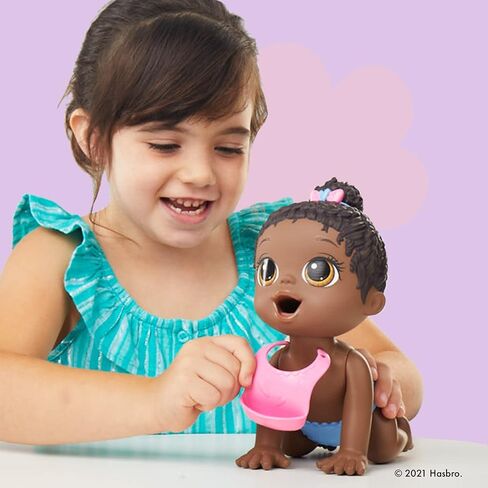 Baby Alive Lil Snacks Doll, Eats and Poops, Snack-Themed 8-Inch Baby Doll, Snack Box Mold, Toy for Kids Ages 3 and Up, Black Hair in Saudi Arabia
