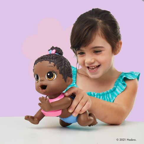Baby Alive Lil Snacks Doll, Eats and Poops, Snack-Themed 8-Inch Baby Doll, Snack Box Mold, Toy for Kids Ages 3 and Up, Black Hair in Saudi Arabia