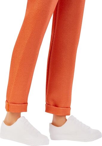 دمية Barbie Ken Fashionistas رقم 184 ذات شعر بني قصير وقميص هاواي وسروال برتقالي وحذاء أبيض in Saudi Arabia