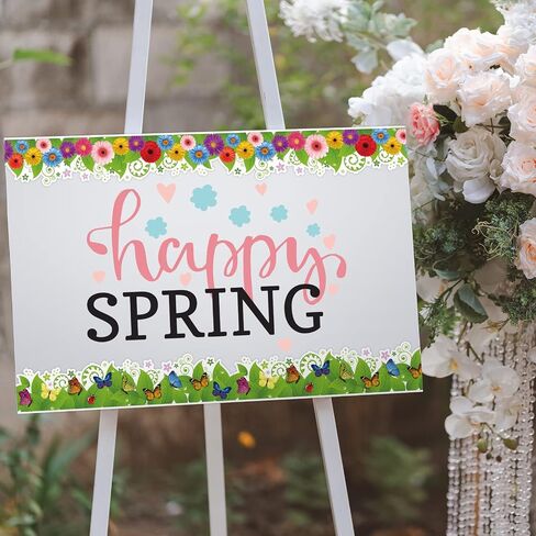 والين لوحة اعلانات زنبركية بطول 69 قدم على شكل زهرة وفراشة ذاتية اللصق لتزيين الاعلانات والاعياد والفصول الدراسية، 60 قطعة in Saudi Arabia