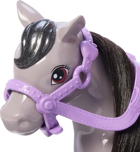 Barbie Chelsea Doll & Horse Toy Set, Includes Helmet Accessory & Saddle, Doll Bends at Knees to “Ride" Gray Pony in Saudi Arabia