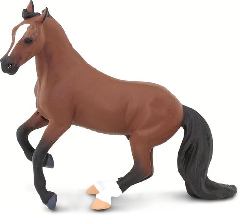 Safari Ltd. Thoroughbred Horse Figurine - Detailed 5" Plastic Model Figure - Fun Educational Equestrian Play Toy for Boys, Girls & Kids Ages 3+ in Saudi Arabia