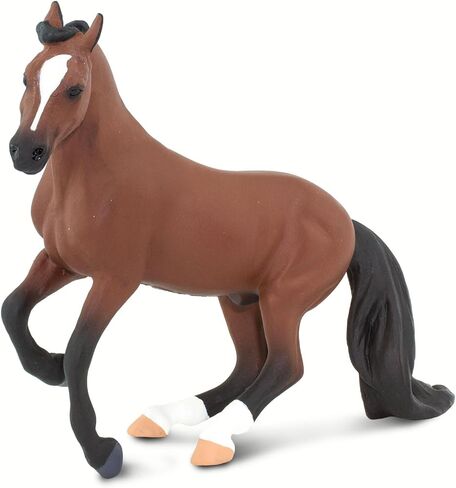 Safari Ltd. Thoroughbred Horse Figurine - Detailed 5" Plastic Model Figure - Fun Educational Equestrian Play Toy for Boys, Girls & Kids Ages 3+ in Saudi Arabia
