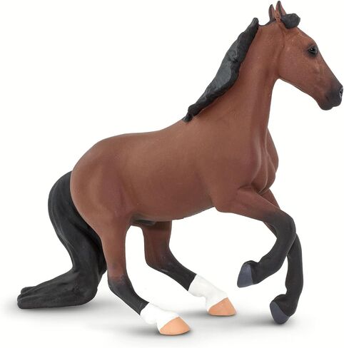 Safari Ltd. Thoroughbred Horse Figurine - Detailed 5" Plastic Model Figure - Fun Educational Equestrian Play Toy for Boys, Girls & Kids Ages 3+ in Saudi Arabia