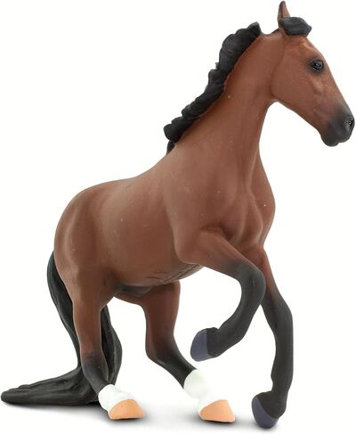 Safari Ltd. Thoroughbred Horse Figurine - Detailed 5" Plastic Model Figure - Fun Educational Equestrian Play Toy for Boys, Girls & Kids Ages 3+ in Saudi Arabia