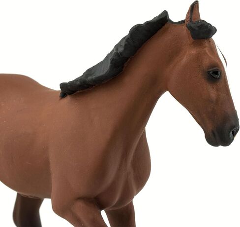 Safari Ltd. Thoroughbred Horse Figurine - Detailed 5" Plastic Model Figure - Fun Educational Equestrian Play Toy for Boys, Girls & Kids Ages 3+ in Saudi Arabia