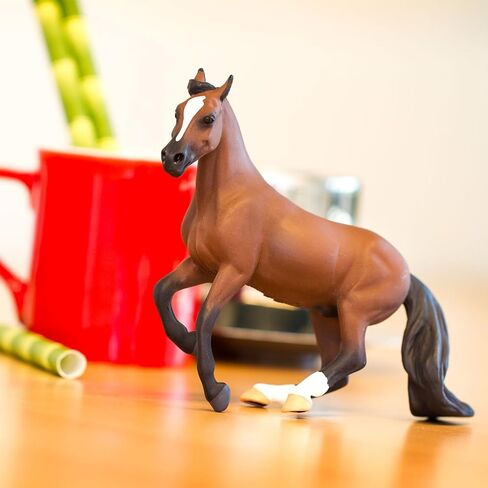 Safari Ltd. Thoroughbred Horse Figurine - Detailed 5" Plastic Model Figure - Fun Educational Equestrian Play Toy for Boys, Girls & Kids Ages 3+ in Saudi Arabia
