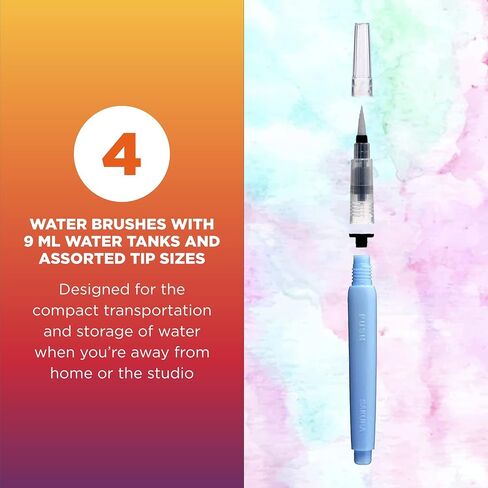 Sakura Koi Water Brush - Brush for Watercolor - 9 ml Tank - 4 Assorted Brush Tips in Saudi Arabia