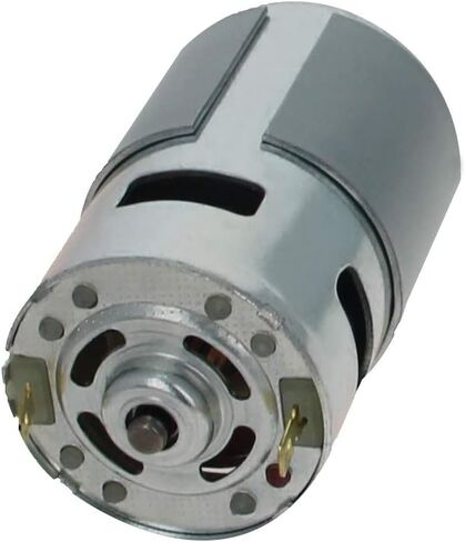 Fielect DC Motor 24V 30000RPM 2.5A Micro Motor Electric Motor Round Shaft for RC Boat DIY Airplane Toys Model DIY Hobby, 1 Pcs, Blue in Saudi Arabia