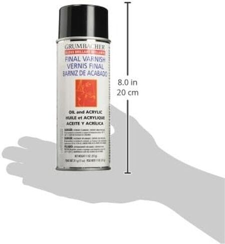 Grumbacher Picture Gloss Varnish for Picture and Oil & Acrylic Painting, 11 oz. Can in Saudi Arabia