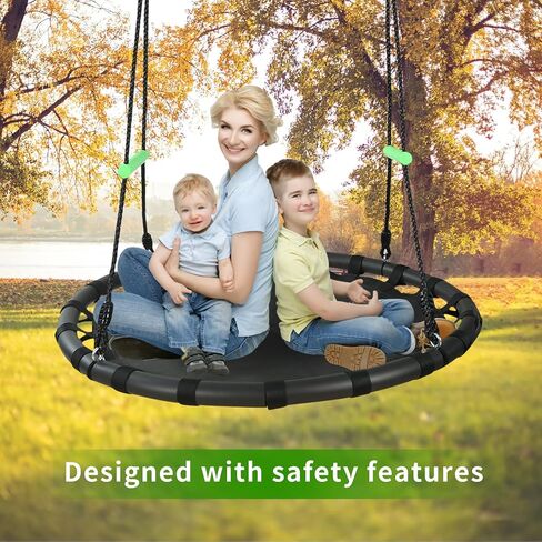 TBMLC 40 Inch Diameter Round Saucer Swing/Tree Swing with Armrest Stick in Kuwait
