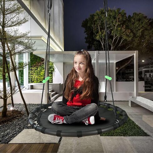 TBMLC 40 Inch Diameter Round Saucer Swing/Tree Swing with Armrest Stick in Kuwait