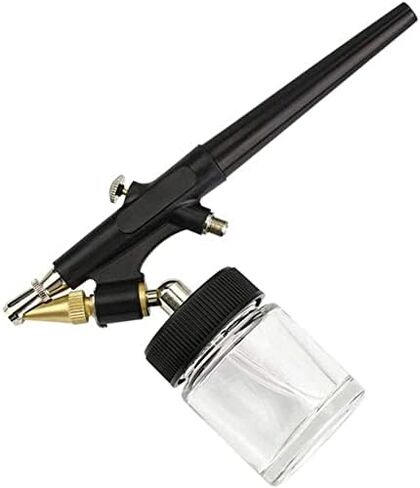 10pk 0.75oz Glass Airbrush Bottles, 30° Siphon with Silicone Caps in Kuwait
