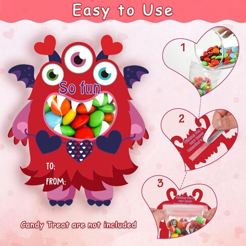 40 مجموعة من مجموعات الحرف اليدوية لعيد الحب للأطفال، بطاقات وحشية لعيد الحب للأطفال، زينة معلقة لحرف عيد الحب الورقية، أنشطة ترفيهية لعيد الحب للأولاد والبنات في المدرسة والمنزل in Kuwait