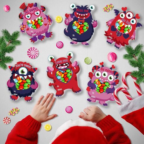 40 مجموعة من مجموعات الحرف اليدوية لعيد الحب للأطفال، بطاقات وحشية لعيد الحب للأطفال، زينة معلقة لحرف عيد الحب الورقية، أنشطة ترفيهية لعيد الحب للأولاد والبنات في المدرسة والمنزل in Kuwait