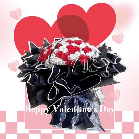 Gloreyan 40 ورقة 4 ألوان حافة ذهبية ورق تغليف الزهور، باقة زهور مقاومة للماء DIY Crafts Fresh Flower Bouquet Wrap Gift Box مواد التعبئة والتغليف لوازم الزهور، 22.8 * 22.8 بوصة (لون رومانسي) in Kuwait