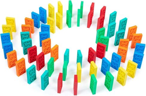 مجموعة الدومينو الحركية السائبة | مجموعة الدومينو، ألعاب STEM STEAM الصغيرة، ألعاب عائلية للأطفال، ألعاب وألعاب الأطفال، البناء، الإطاحة، مجموعات سلسلة التفاعل (143 قطعة) in Saudi Arabia
