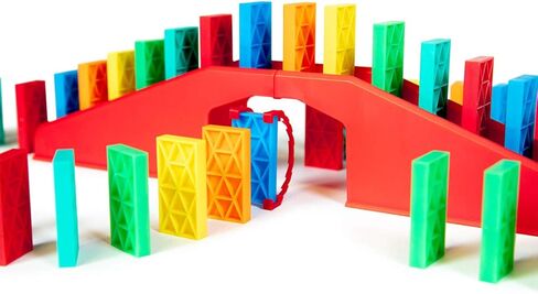 مجموعة الدومينو الحركية السائبة | مجموعة الدومينو، ألعاب STEM STEAM الصغيرة، ألعاب عائلية للأطفال، ألعاب وألعاب الأطفال، البناء، الإطاحة، مجموعات سلسلة التفاعل (143 قطعة) in Saudi Arabia