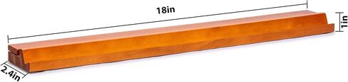 Yellow Mountain Imports 18-Inch Dark Pine Wooden Mahjong Game Racks with Built-in Pushers - Set of 4 in Saudi Arabia