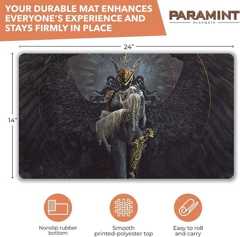 Paramint Cold of Eternity (مخيطة) - مفرش لعب MTG من Anato Finnstark، LOTR Lord of The Rings - متوافق مع مفرش اللعب Magic The Gathering - Play MTG، YuGiOh، TCG - تصميمات فنية أصلية لبساط اللعب in Saudi Arabia