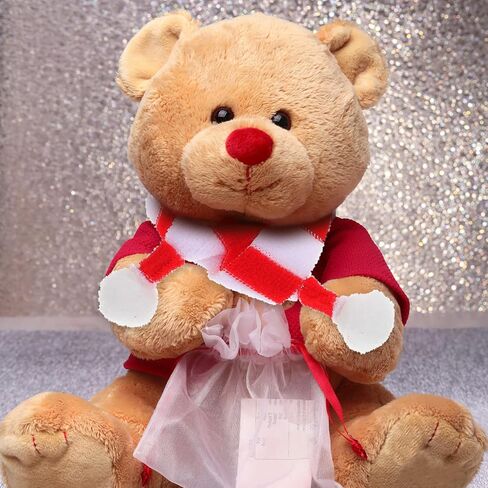 وشاح دمية صغير لزجاجة النبيذ، وشاح عنق مصغر للكريسماس، غطاء زجاجة نبيذ للكريسماس، 20 قطعة للحرف اليدوية واكسسوارات الشعر وصنع المجوهرات، احمر وابيض in Kuwait