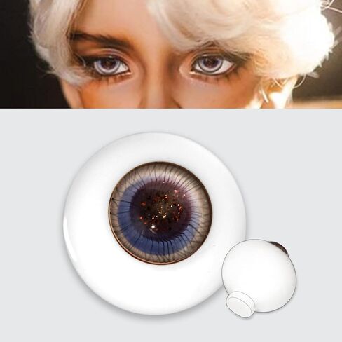 IMGUMI HUAA-15 10 ملم عيون زجاجية نقية مصنوعة يدويًا أكثر واقعية 1 زوج in Kuwait