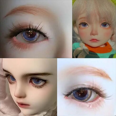 IMGUMI HUAA-15 10 ملم عيون زجاجية نقية مصنوعة يدويًا أكثر واقعية 1 زوج in Kuwait