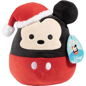 Squishmallow 8 "ميني ماوس عيد الميلاد القطيفة - لعبة كيلي الرسمية - لعبة حيوانات ديزني المحشوة الناعمة والإسفنجية للعطلات - هدية للأطفال والبنات والأولاد - 8 بوصة