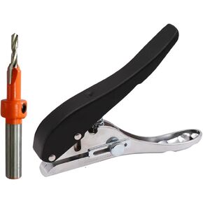 MJFUNTXY ثقب واحد - 5/16 بوصة - 8 مم ثقب ورق شديد التحمل محمول باليد للعلامات الورقية والبطاقات البلاستيكية والكرتون البلاستيكي in Kuwait