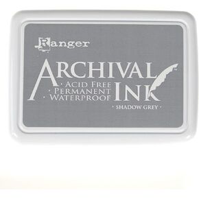 Ranger Shadow Grey Archival Ink Pad, 6.9 x 9.8 x 1.8 cm